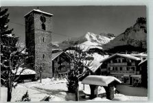 3715 Adelboden BE - Kirche Bonderspitz Kleiner Lohner Winter