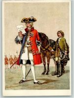 Régiment suisse de May II ordonnance de 1728 Militär Schweiz Künstlerkarte