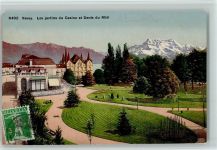 1800 Vevey - Les Jardins du Casino et Dents du Midi