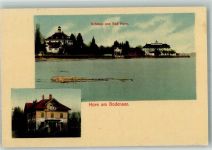 9326 Horn 1912 Foto AK Bahnpost Zug 2728 Schloss Bad Horn