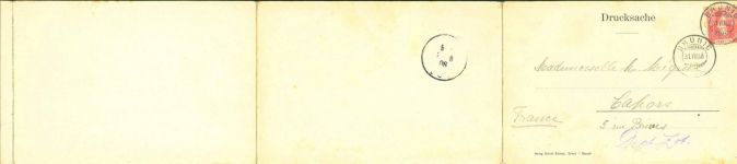 Brienz-Rothornbahn Klapp AK Panorama der Berneralpen, 1908, 4-fach Klapp AK, nicht vollständig abgebildet!