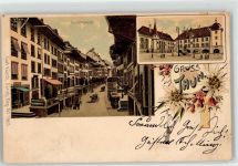 3600 Thun Lithographie Hauptgasse