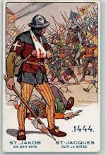 St. Jakob an der Birs - Schweizer Soldat im Laufe der Jahrhunderte Militär Schweiz 1917 Künstlerkarte