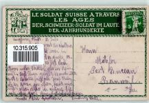 St. Jakob an der Birs - Schweizer Soldat im Laufe der Jahrhunderte Militär Schweiz 1917 Künstlerkarte