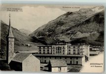 6490 Andermatt - Kaserne Alte St. Columbanskirche Gurschenstock Gletscher
