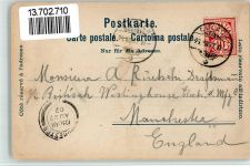 8180 Bülach 1902 BOAKC Lithographie Gasthaus Zum goldenen Kopf J. Huber Gebrauchsspuren, bitte Scan genau beachten!