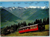 6354 Vitznau - Rigi Bahn mit den Berner Alpen
