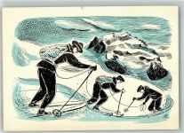 Gebrauchsspuren Jugendaktionen des Ski-Verbandes Künstlerkarte