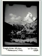 3920 Zermatt - Morgensonne auf dem Matterhorn
