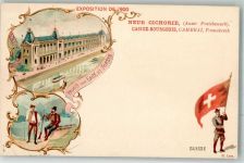 Lithographie Ausstellung 1900 Cambrai Casiez-Bourgeaois