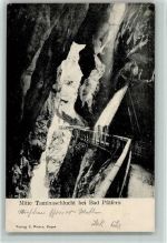 7310 Bad Ragaz 1904 - Mitte Taminaschlucht bei Bad Pfäfers