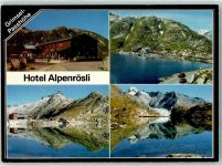 Grimsel - Hotel Alpenrösli Passhöhe Hüttenstempel