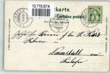 3052 Zollikofen 1902 BOAKC Bahnhof Molkerei Lithographie