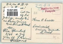 2500 Biel/Bienne 1918 - Feldpost Füsilier Kp III 62