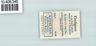 1232 Confignon - Vignette Wappen Kaffee Hag ca 1920-1940