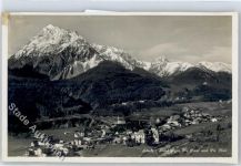 7550 Scuol Schuls - Kirche, Viadukt, Piz Piscor, Piz Nair