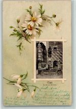 7000 Chur Coire - 1901 St. Martins-Brunnen Margerithen Schneeglöckchen