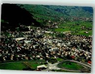 9470 Buchs SG Foto AK Fliegeraufnahme Foto Gross