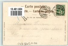 4500 Solothurn Soleure 1903 Prägedruck Gämsen Wappen Rucksack Passepartout Lithographie