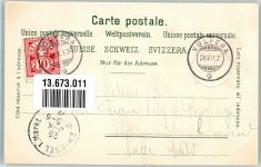 7550 Scuol Schuls 1897 Lithographie Schloss Kirche Hotel bäder Adelskorrespondenz