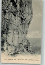 9050 Appenzell 1908 Foto AK Denkmal V. Scheffel und Wildkirchliweg