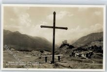 7553 Tarasp - Blick vom Kreuzberg auf Fontana und Schloß