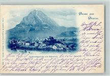8750 Glarus 1899 - Verlag Guggenheim Nr. 3653 - gute Erhaltung AK