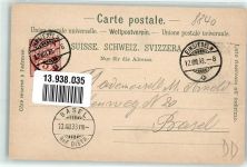 8840 Einsiedeln 1898 Lithographie Couvent Souvenir Blumen