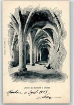 Chillon Chateau 1903 - Prison de Bonivard