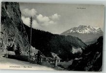 7450 Tiefencastel Foto AK Julierstrasse Der Stein Fahrrad