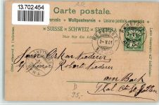 9038 Rehetobel 1901 BOAKC Lithographie Gupf Schulhaus Wanderer