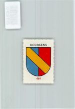 1024 Ecublens VD - Vignette Wappen Kaffee Hag 1920-1940