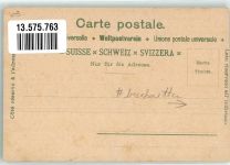 8500 Frauenfeld Gebrauchsspuren Schloss Postamt kaserne kantonsschule Lithographie beschnitten