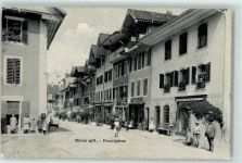 3294 Büren an der Aare 1908 Gebrauchsspuren Hauptstraße