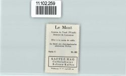 1801 Le Mont-Pèlerin - Vignette Wappen Kaffee Hag ca 1920-1940