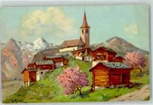 7477 Filisur Künstlerkarte sign.