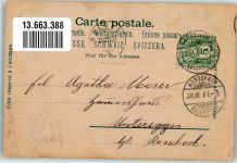 9400 Rorschach 1901 Gebrauchsspuren Kantonal- Sängerfest St. Gallen Putti Lithographie