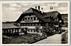3532 Zäziwil 1942 Foto AK Gasthaus zum weißen Rößli Auto