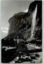 3822 Lauterbrunnen - Staubachfall Ort handschriftlich