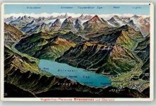 3806 Bönigen b. Interlaken - Brienzer See Oberland Vogelschau