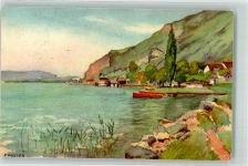 1255 Veyrier Sierne Künstlerkarte sign. Portier