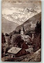 1863 Le Sépey Ormont-Dessous 1918 - Kirche Dent de Midi