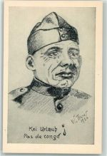 Soldaten Karikatur Humor sign. W. Thrier Militär Schweiz Künstlerkarte