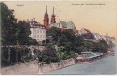 1910 - Basel: Münster mit Deutschritter-Garten,H. Schaub