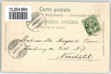 9410 Heiden 1899 Lithographie / Mondschein