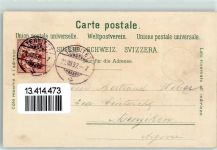 1823 Glion 1897 Lithographie Bergbahn Bahnhof