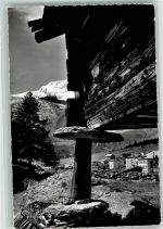 3906 Saas-Fee Foto AK Kornspeicher Alphubel