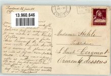 1070 Puidoux Privatfoto AK Winter Wohnhaus Ort handschriftlich