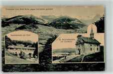 8840 Einsiedeln 1919 Foto AK Teufelsbrücke am Etzel St. Meinradkapelle