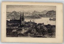 6000 Luzern Lucerne - Künstlerkarte AKU1